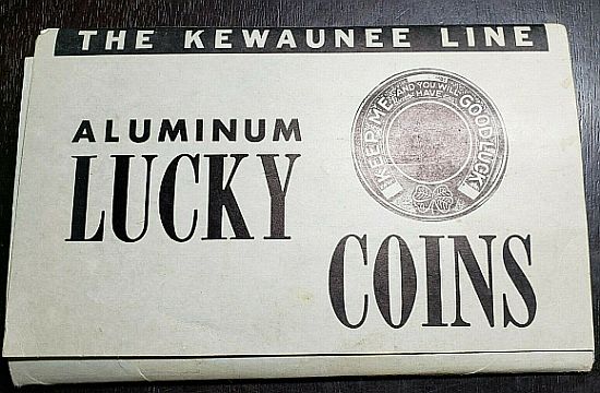 The Kewaunee Line Aluminum Lucky Coins