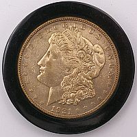 1921 Encased Morgan Dollar Arthur Rubloff